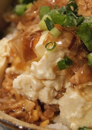 つわり中でもおいしい！豆腐　納豆ごはん♪-レシピのメイン写真