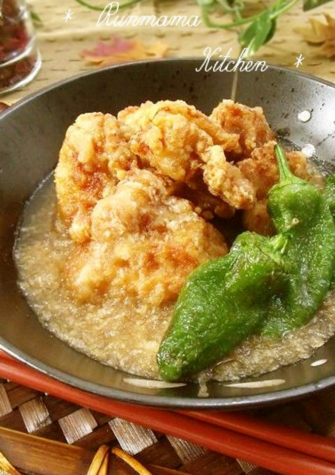 ✽鶏唐揚げのとろろみぞれがけ✽-レシピのメイン写真