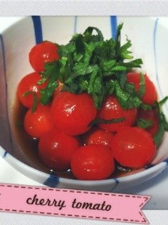 トマトと大葉のさっぱりポン酢-レシピのメイン写真