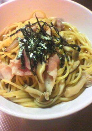 ＊コンロ1つで！和風きのこスープパスタ＊-レシピのメイン写真