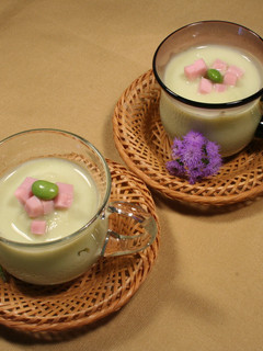 ソーセージと枝豆の冷たいスープ-レシピのメイン写真