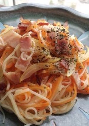 素麺 DE 焼きビーフン風-レシピのメイン写真