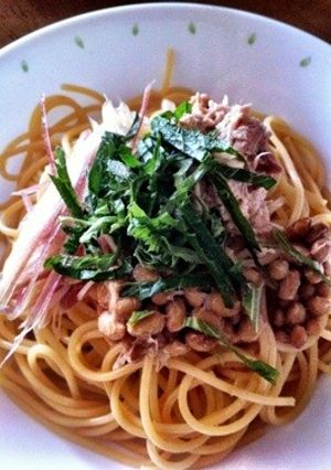 納豆和風パスタ-レシピのメイン写真