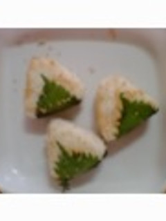 焼おにぎり(梅しそ)-レシピのメイン写真
