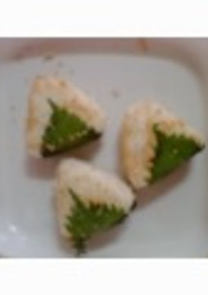 焼おにぎり(梅しそ)-レシピのメイン写真