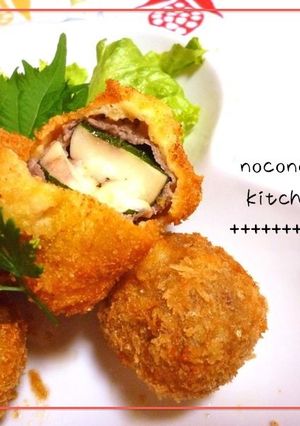 チーズと大葉のさっぱりとろとろフライ♪-レシピのメイン写真