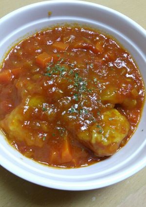 やわらか鶏肉のトロっとトマト煮込み☆-レシピのメイン写真