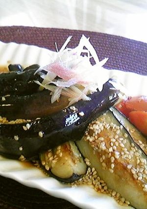 胡麻たっぷり茄子の揚げ浸し♪-レシピのメイン写真