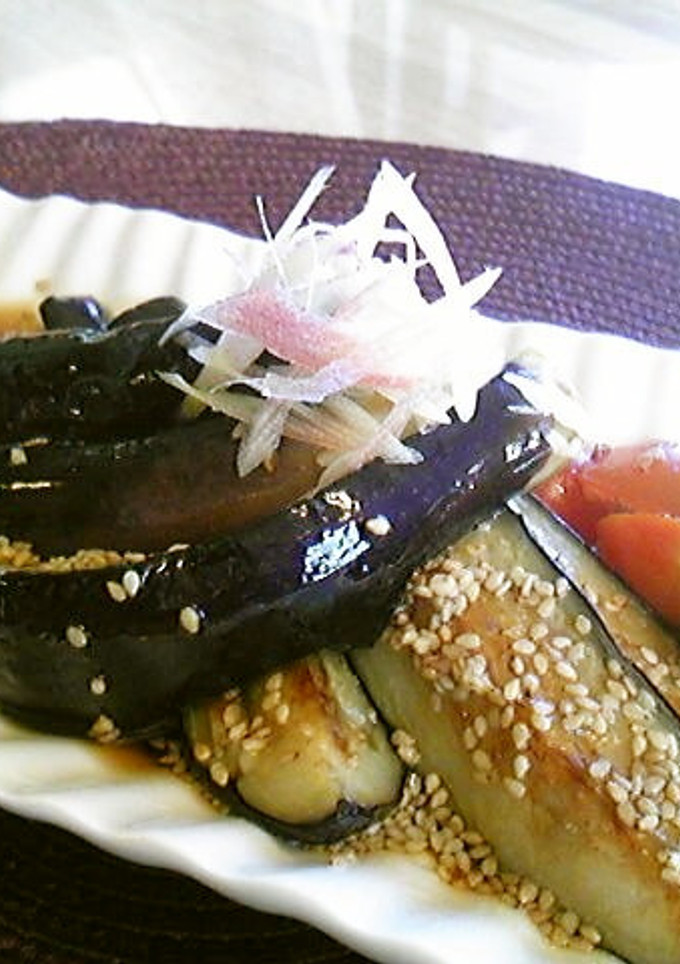 胡麻たっぷり茄子の揚げ浸し♪-レシピのメイン写真