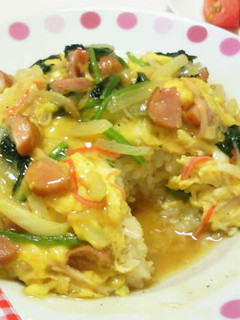 簡単!野菜あんかけ丼-レシピのメイン写真