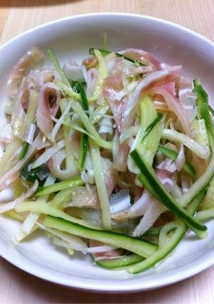 ミミガーとキュウリのごま油和え-レシピのメイン写真