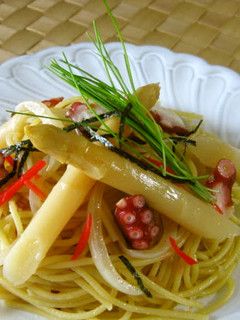 タコの柚子こしょうパスタ-レシピのメイン写真