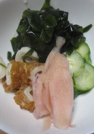 いつもの酢の物に岩下の新生姜をプラス♪-レシピのメイン写真
