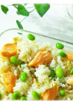 鮭と枝豆の炊き込みごはん-レシピのメイン写真