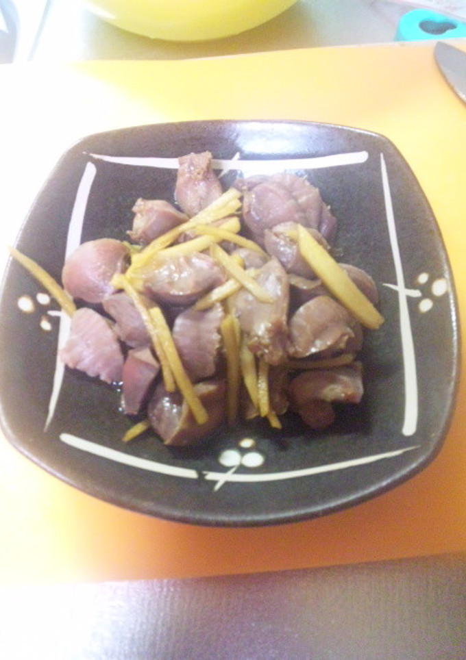 簡単♪砂肝の生姜煮-レシピのメイン写真