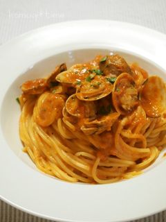 あさりのトマトクリームパスタ-レシピのメイン写真