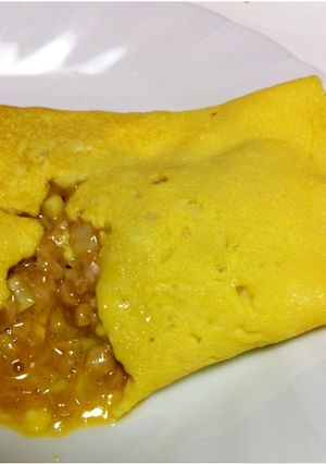 とろとろ～♪簡単☆納豆オムレツ～-レシピのメイン写真