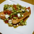 鮭のムニエル 野菜ソースで☆