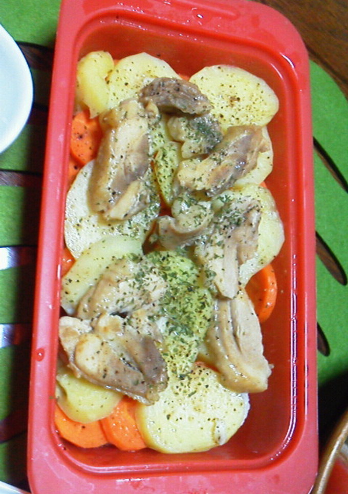 切って振ってチン完成！ルクエ根菜蒸し焼き-レシピのメイン写真