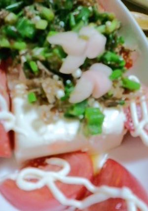 おくらと新生姜の豆腐サラダ-レシピのメイン写真