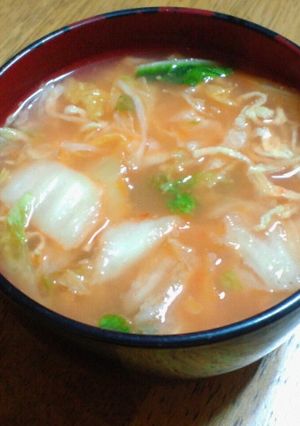 即席！手抜き？坦々風スープ-レシピのメイン写真