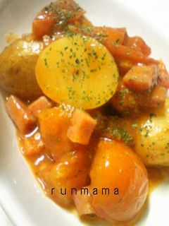 完熟トマトとじゃがいもの甘辛煮-レシピのメイン写真