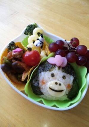 キャラ弁！簡単！ももかっぱちゃん-レシピのメイン写真