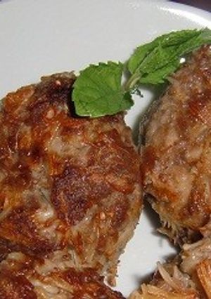 黄金の味具だくさんで、エノキのハンバーグ-レシピのメイン写真