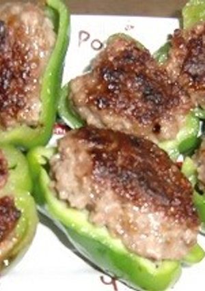 黄金の味具だくさんで、ピーマンの肉詰め♪-レシピのメイン写真