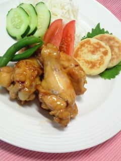 *手羽元の照焼き・ガーリック風味*-レシピのメイン写真