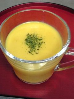 冷製!かぼちゃの豆乳スープ-レシピのメイン写真
