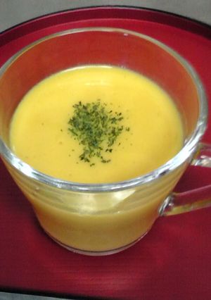冷製！かぼちゃの豆乳スープ-レシピのメイン写真