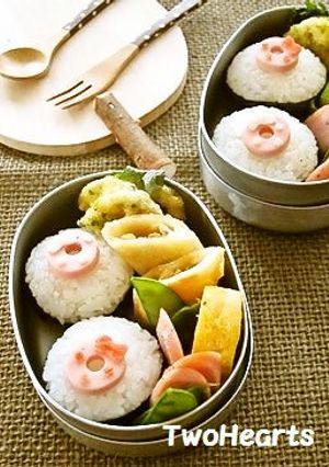キャラ弁に◎魚にそdeドーナツおにぎり-レシピのメイン写真