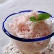 桃のふわふわシャーベット