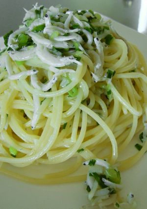 海の幸♡たっぷり葱としらすのパスタ-レシピのメイン写真