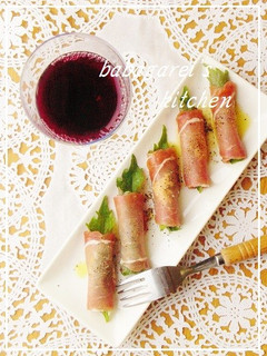 簡単おつまみ☆生ハムの大葉チーズ巻き☆-レシピのメイン写真