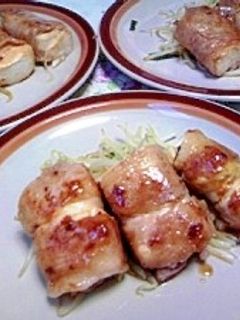 節約♪ボリューム満点豆腐の肉巻き-レシピのメイン写真