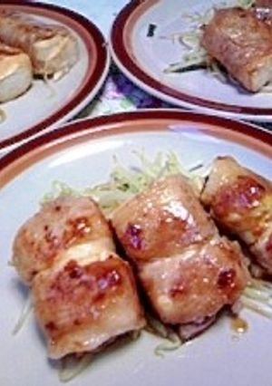 節約♪ボリューム満点豆腐の肉巻き-レシピのメイン写真