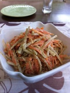 ゴボウと人参のごまマヨサラダ-レシピのメイン写真