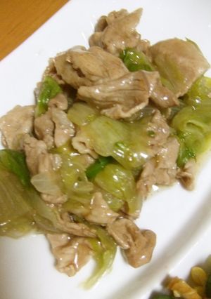 レタスと豚肉のオイスター炒め-レシピのメイン写真