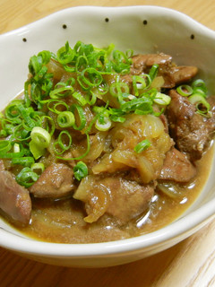 鶏レバーの生姜と玉ねぎたっぷり煮❀-レシピのメイン写真