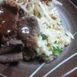 わさびソースの焼肉薬味ライス