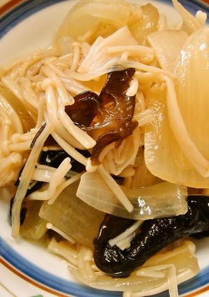 玉ねぎとエノキダケの酢のもの-レシピのメイン写真