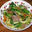 豚肉とチンゲン菜のいためもの