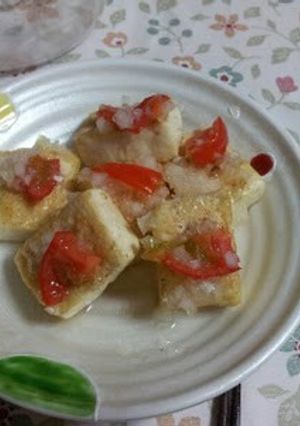 豆腐ステーキ　玉ねぎソースがけ-レシピのメイン写真