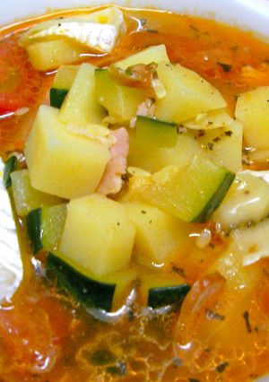 フロマージュin夏野菜スープ-レシピのメイン写真