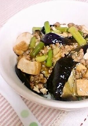 厚揚げ☆ナスのマーボー丼-レシピのメイン写真