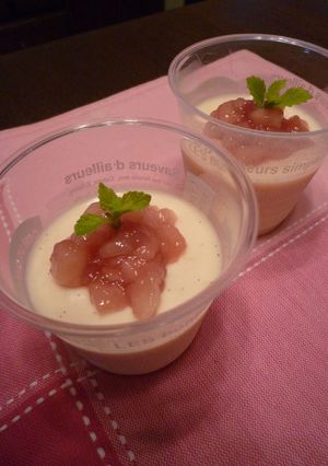 簡単♪とろける桃のブラマンジェ-レシピのメイン写真