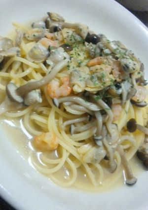 シーフードとキノコのパスタ-レシピのメイン写真