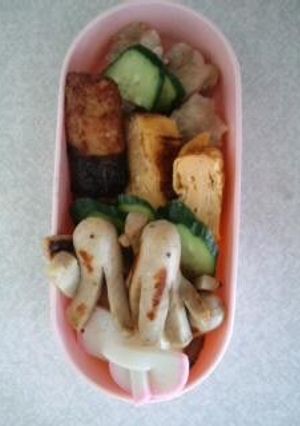 シーセージとかまぼこ飾り切り弁当-レシピのメイン写真